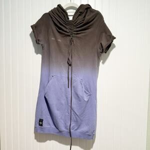 GSUS Sindustries Ombré Sweatshirt Dress Size Medium Y2K